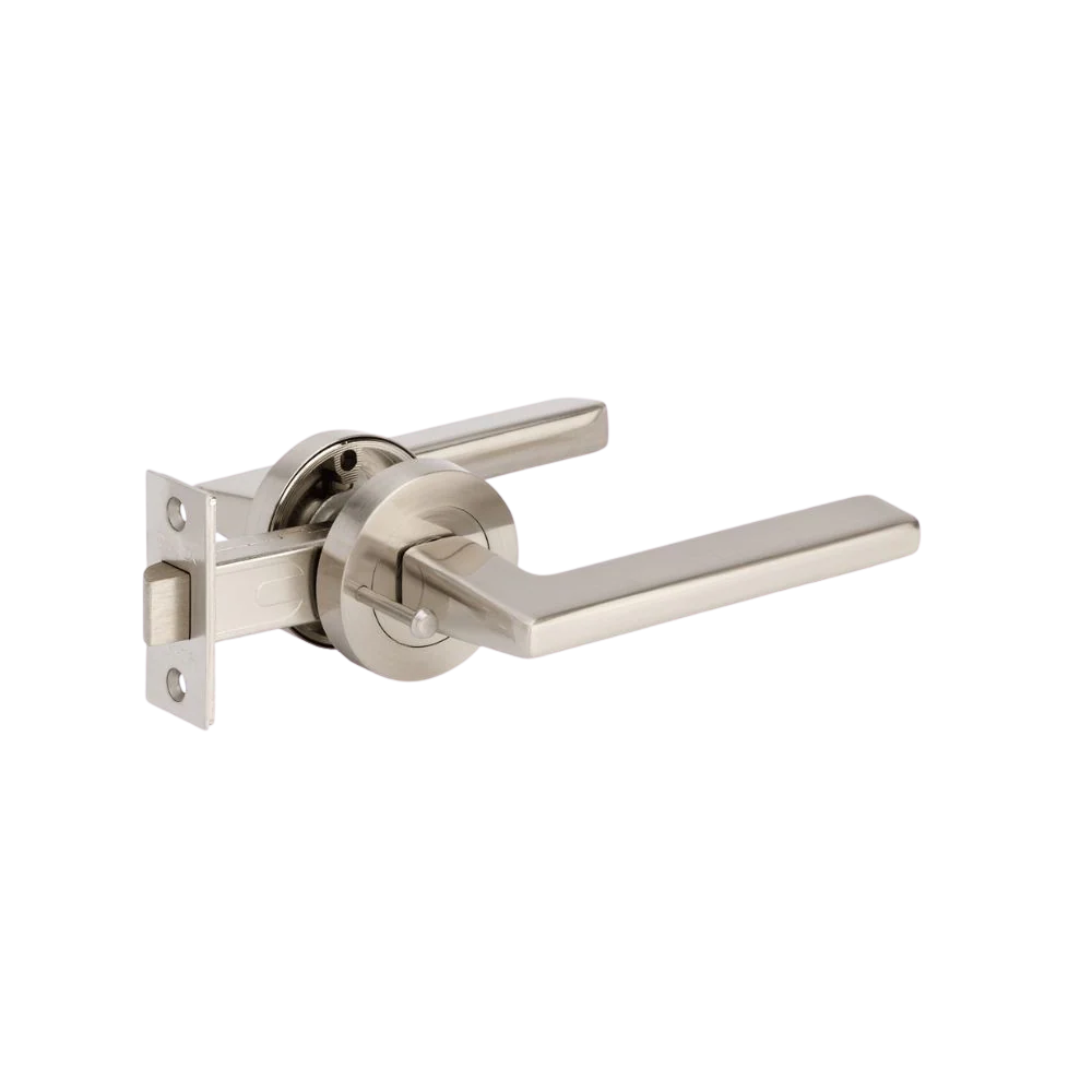 Zanda Vector Privacy Lever Set Door Handle Brushed Nickel - Image 5