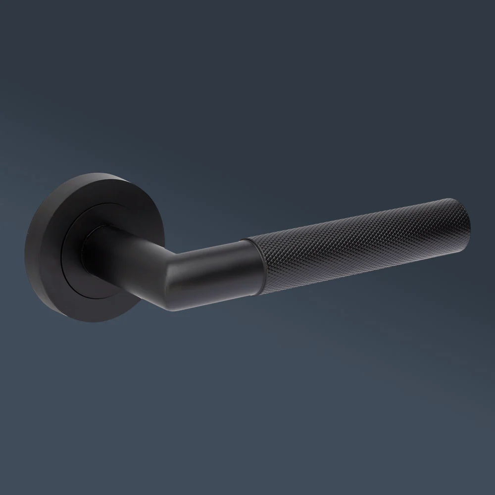 Zanda Vertex Dummy Lever Handle Matte Black - Image 2
