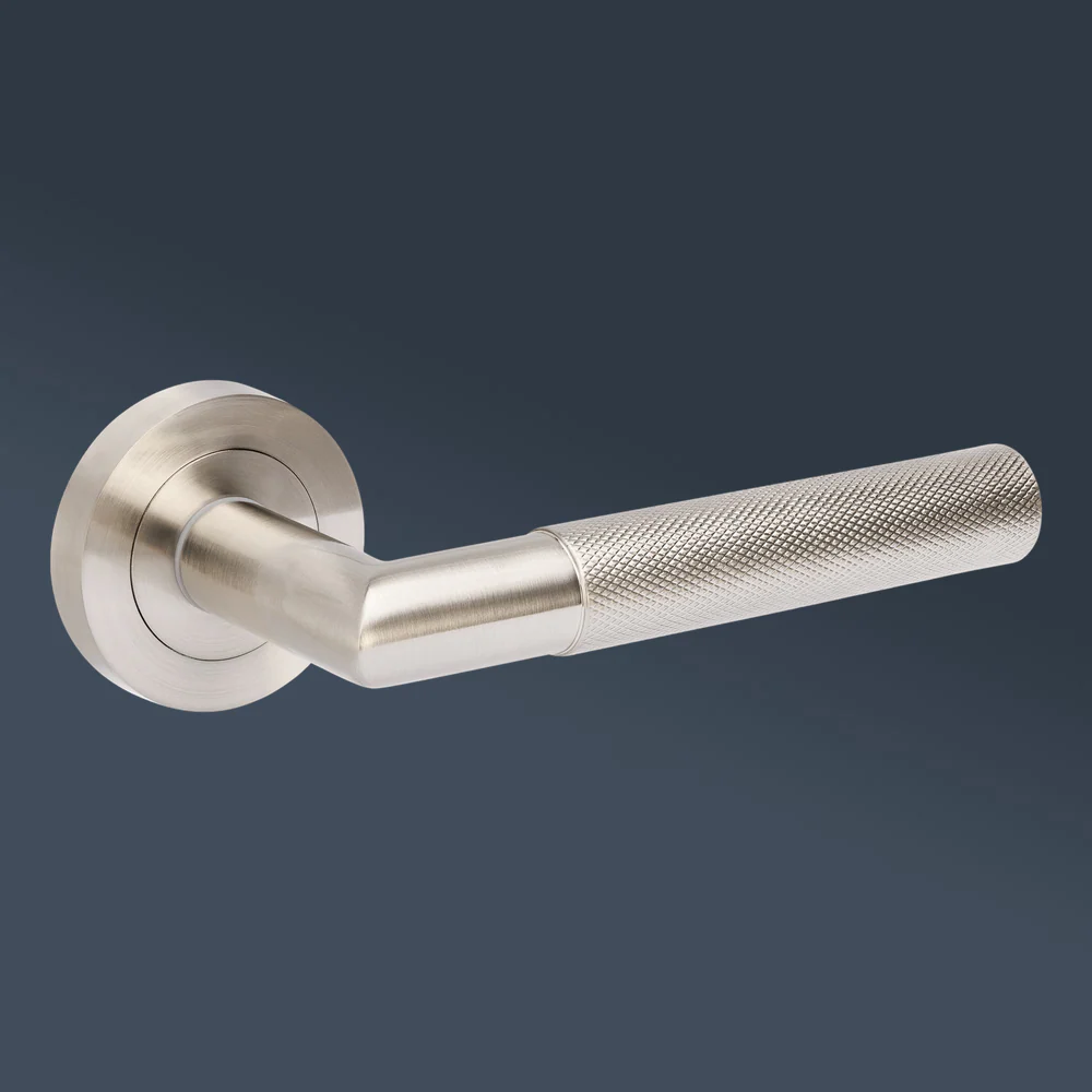 Zanda Vertex Passage Lever Handle Brushed Nickel - Image 2