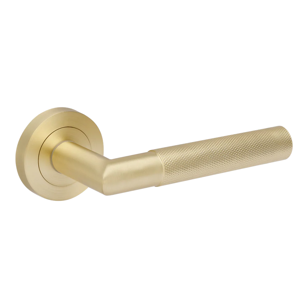 Zanda Vertex Passage Lever Handle Satin Brass - Image 3
