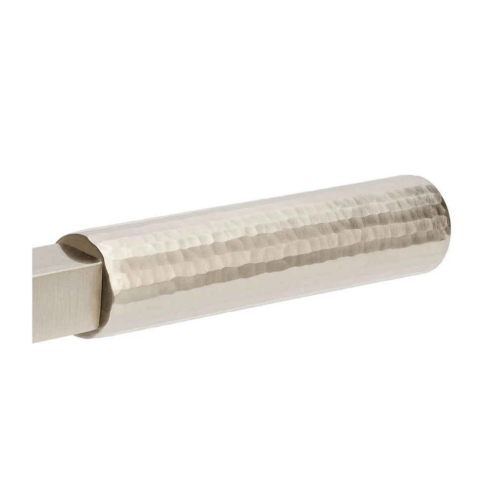 Zanda Zurich Hammered Passage Lever Set Door Handle Brushed Nickel - Image 2