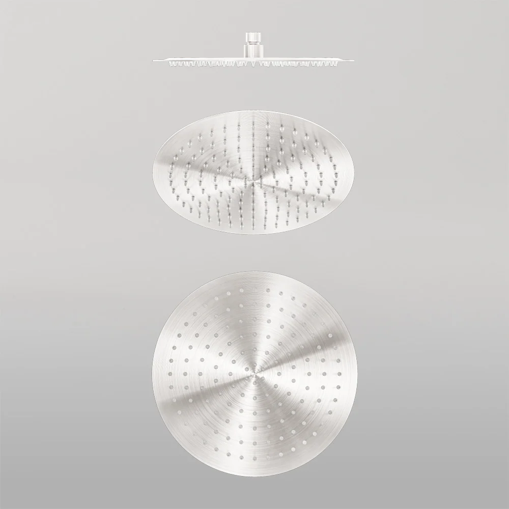 Nero Zen 300mm Round Shower Head Brushed Nickel - Image 2