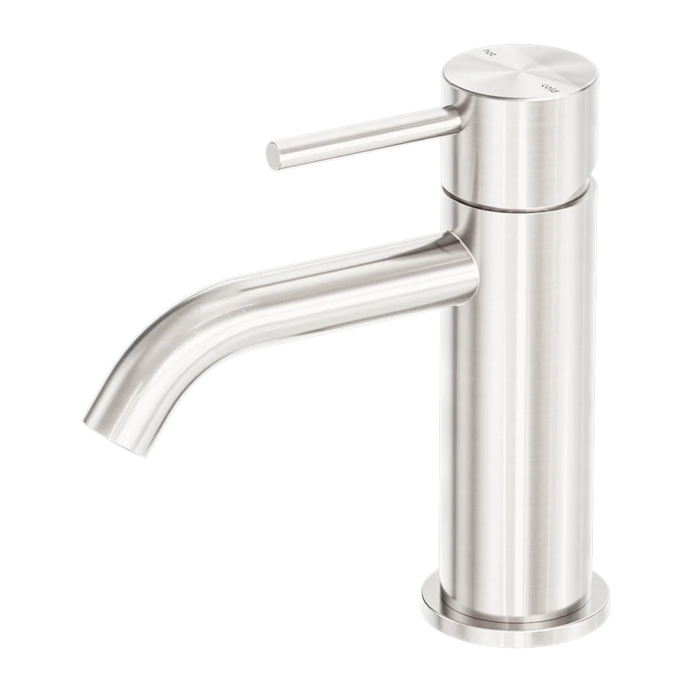 Nero Zen Basin Mixer Brushed Nickel