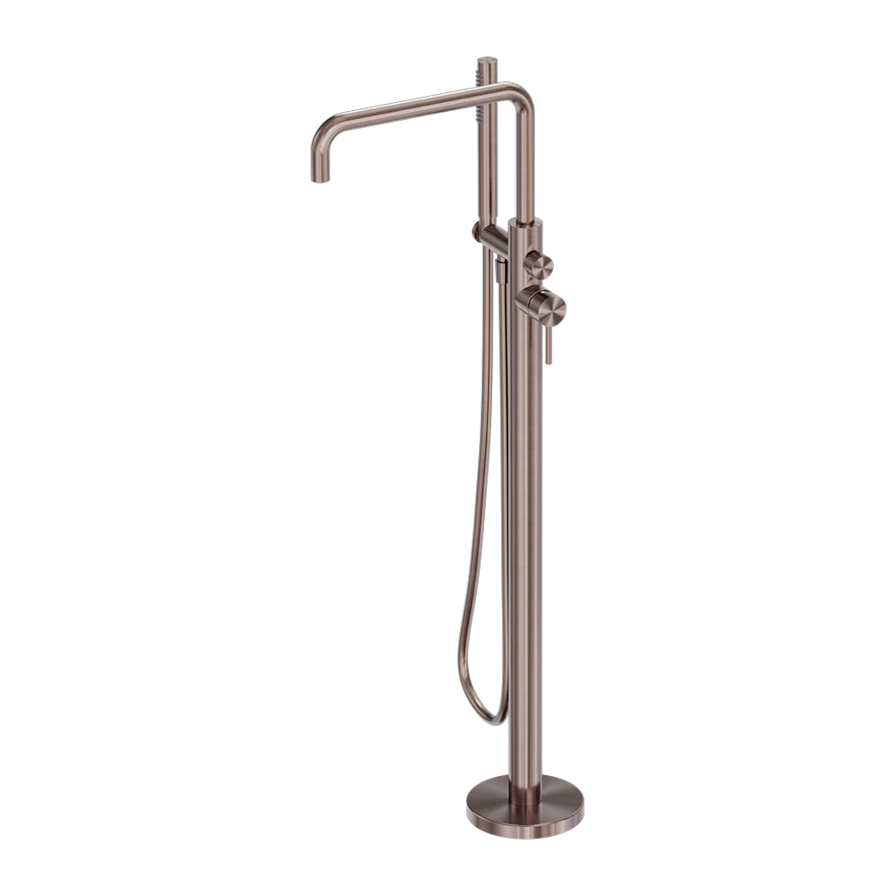 Nero Zen Freestanding Bath Mixer Brushed Bronze