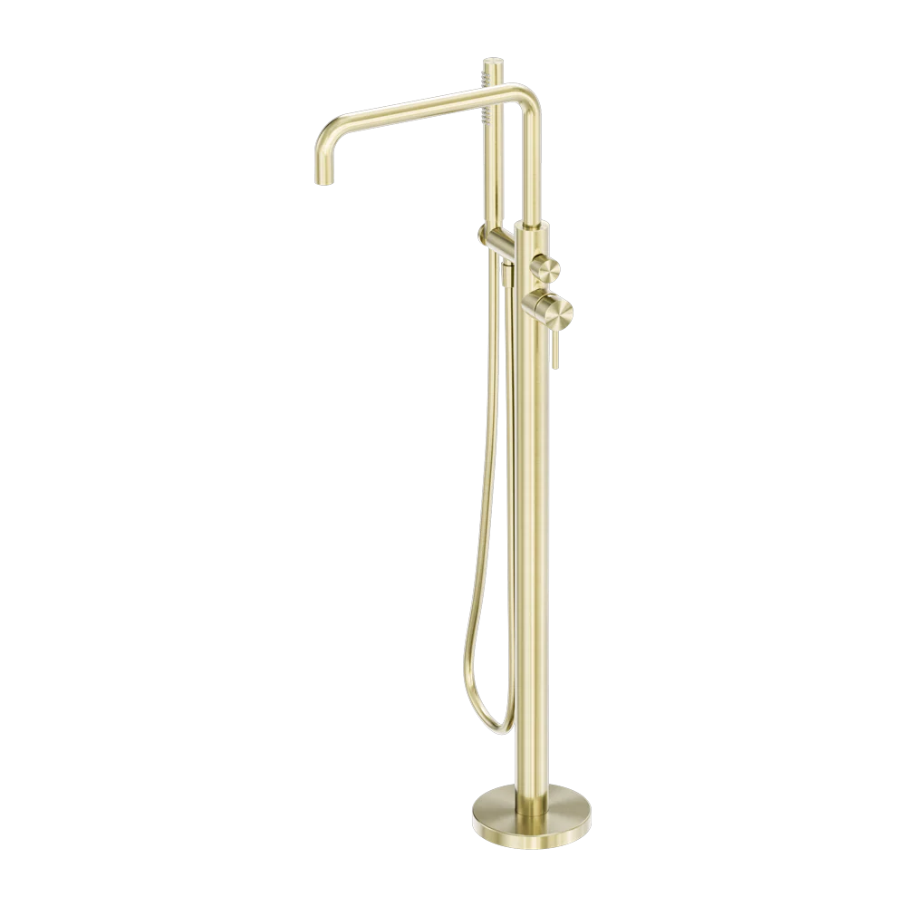 Nero Zen Freestanding Bath Mixer Brushed Gold