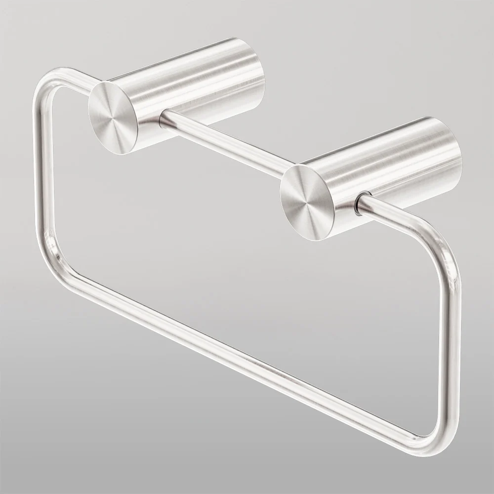 Nero Zen Hand Towel Ring Brushed Nickel - Image 2