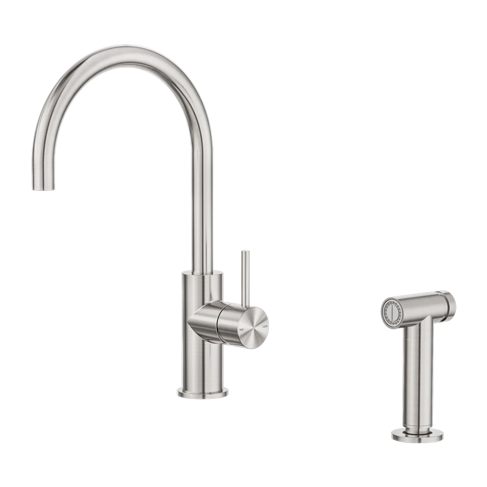 Nero Zen Kitchen Mixer With Hand Spray Brushed Nickel