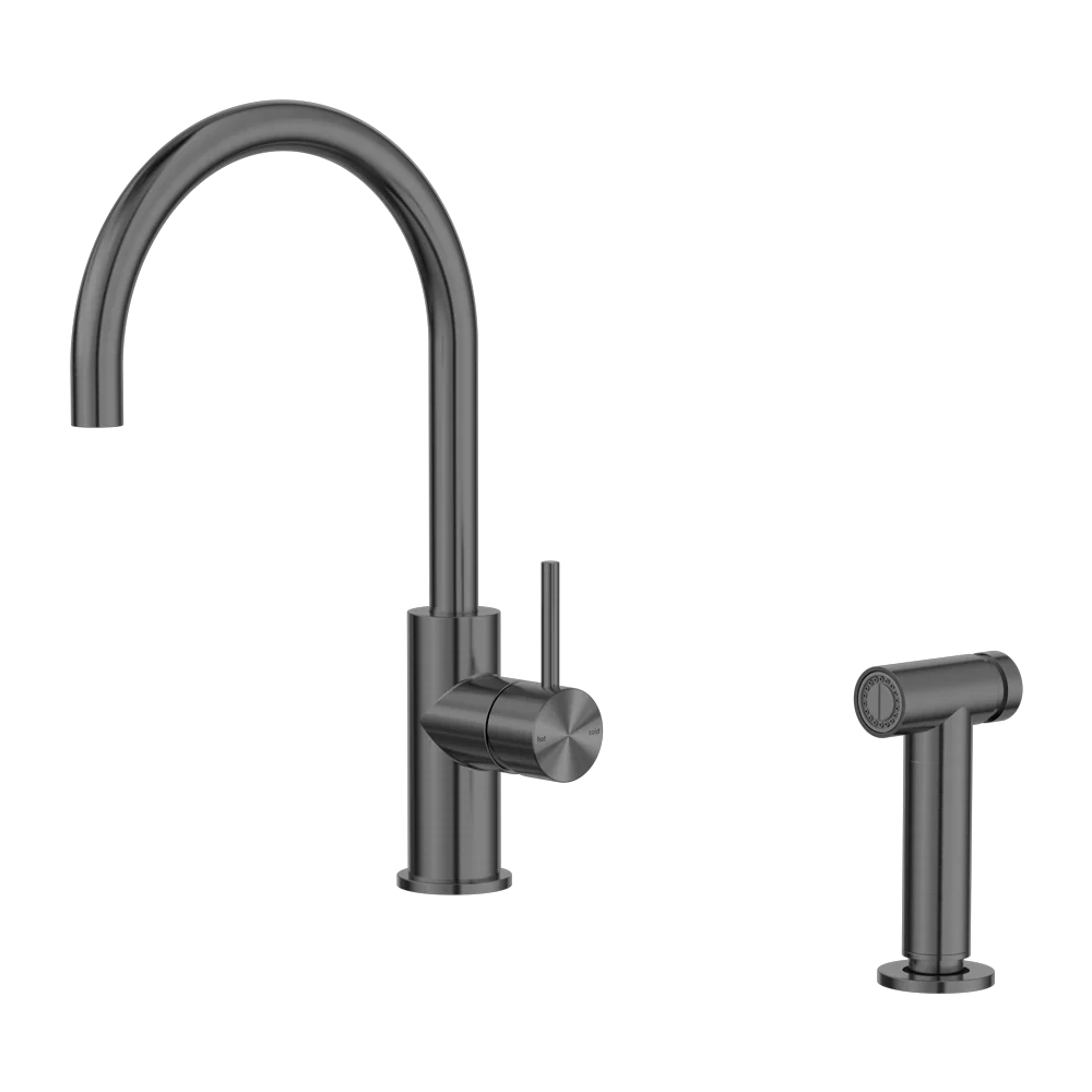 Nero Zen Kitchen Mixer With Hand Spray Graphite - Image 3