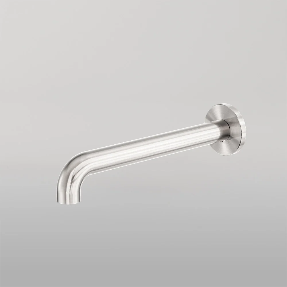 Nero Zen Round Basin/Bath Spout Only 185mm Brushed Nickel - Image 2