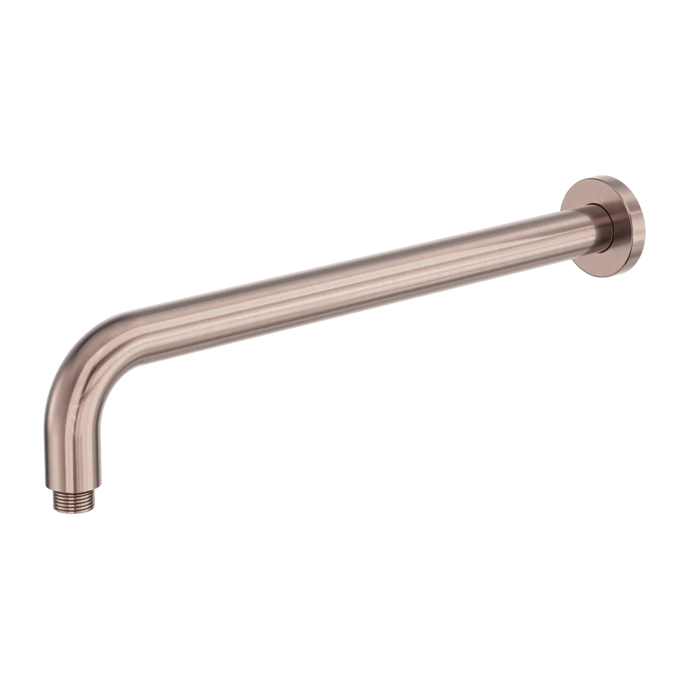 Nero Zen Round Shower Arm 400mm Length Brushed Bronze - Image 3