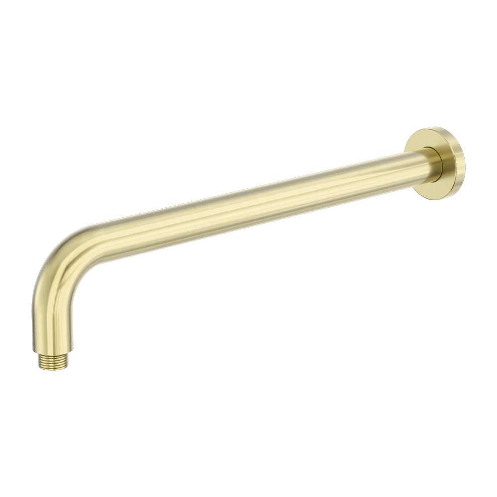 Nero Zen Round Shower Arm 400mm Length Brushed Gold - Image 3