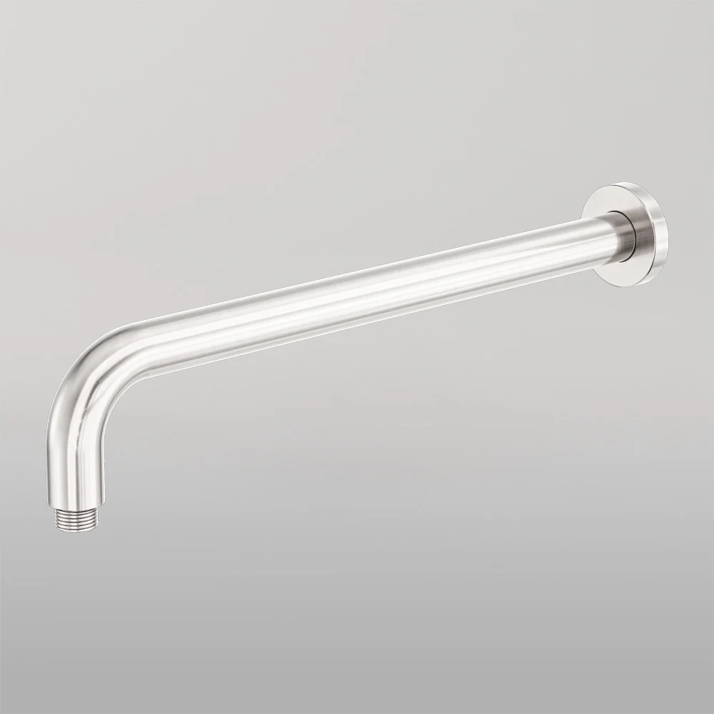 Nero Zen Round Shower Arm 400mm Length Brushed Nickel - Image 2