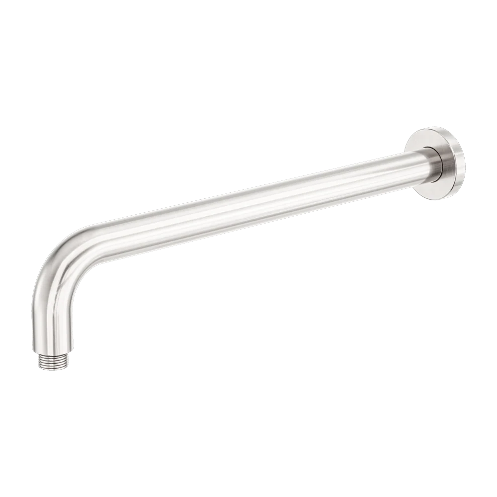 Nero Zen Round Shower Arm 400mm Length Brushed Nickel - Image 3