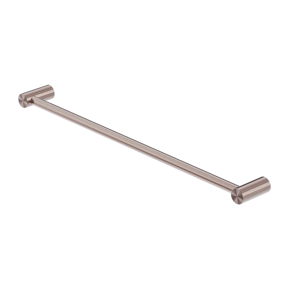 Nero Zen Single Towel Rail 800mm Brushed Bronze - Image 3