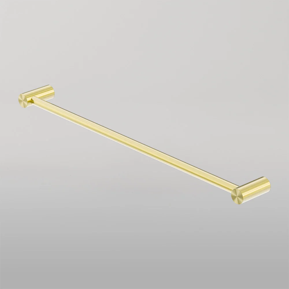 Nero Zen Single Towel Rail 800mm Brushed Gold - Image 2