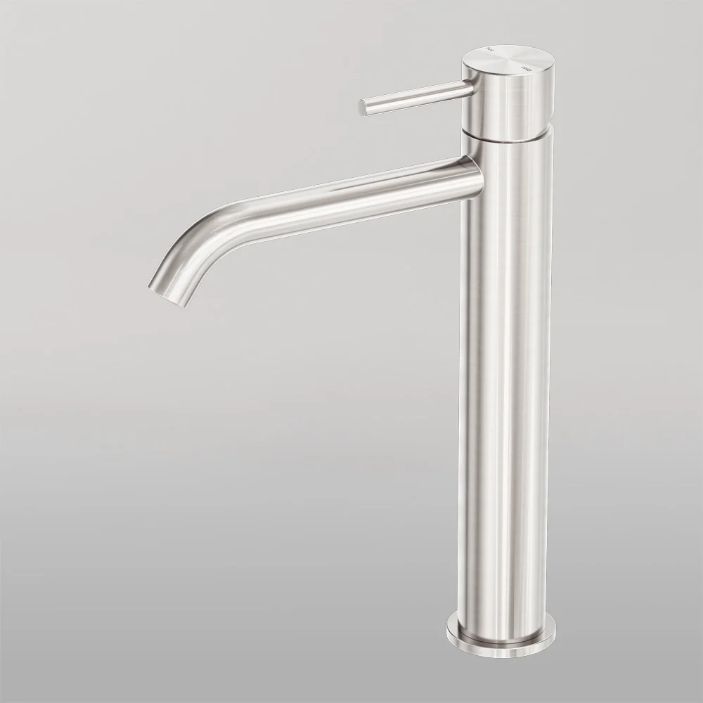 Nero Zen Tall Basin Mixer Brushed Nickel - Image 2