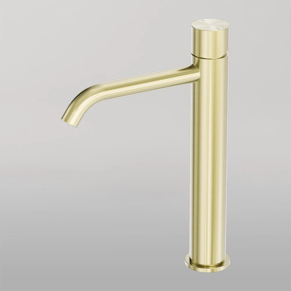 Nero Zen Tall Basin Mixer Handless Brushed Gold - Image 2