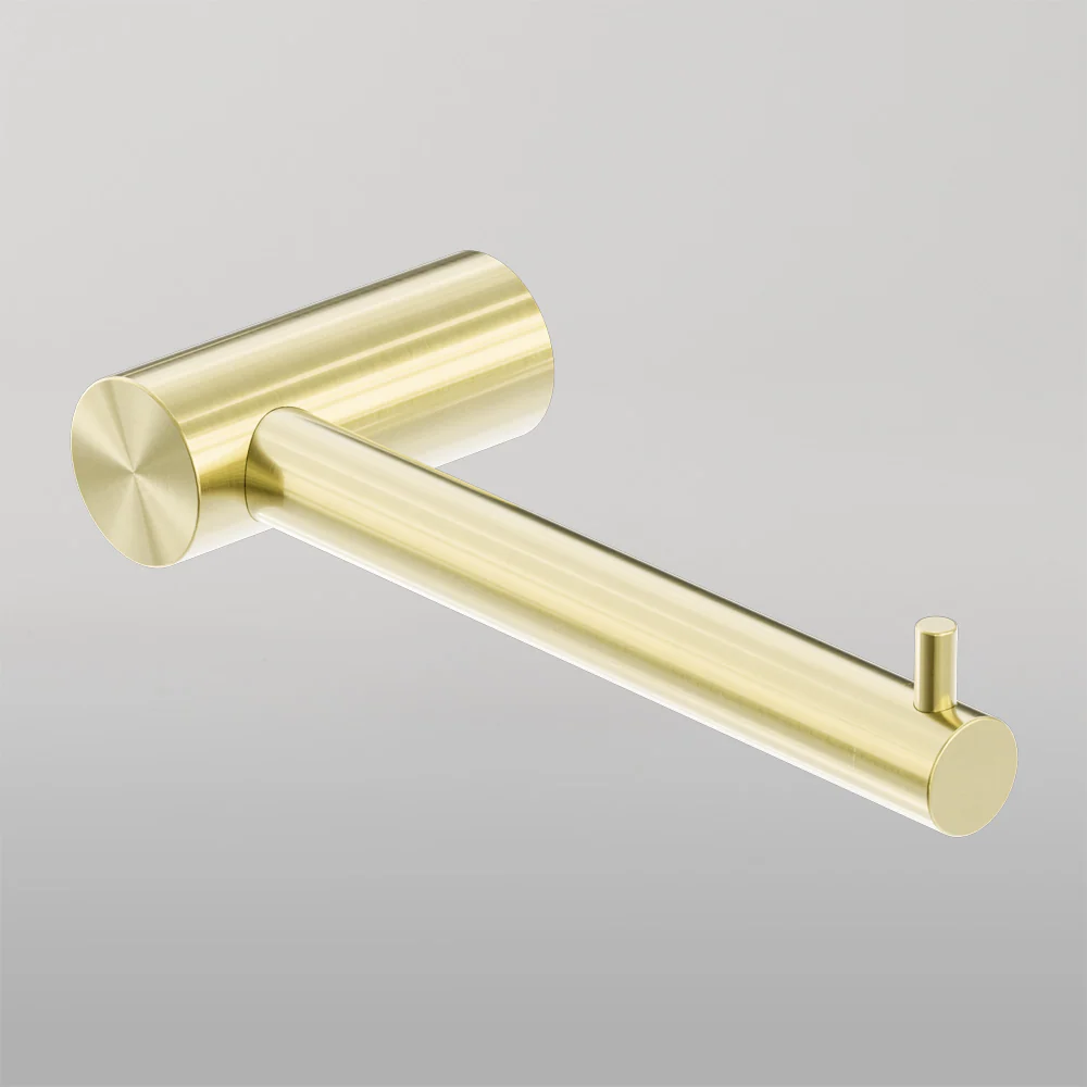 Nero Zen Toilet Roll Holder Brushed Gold - Image 2